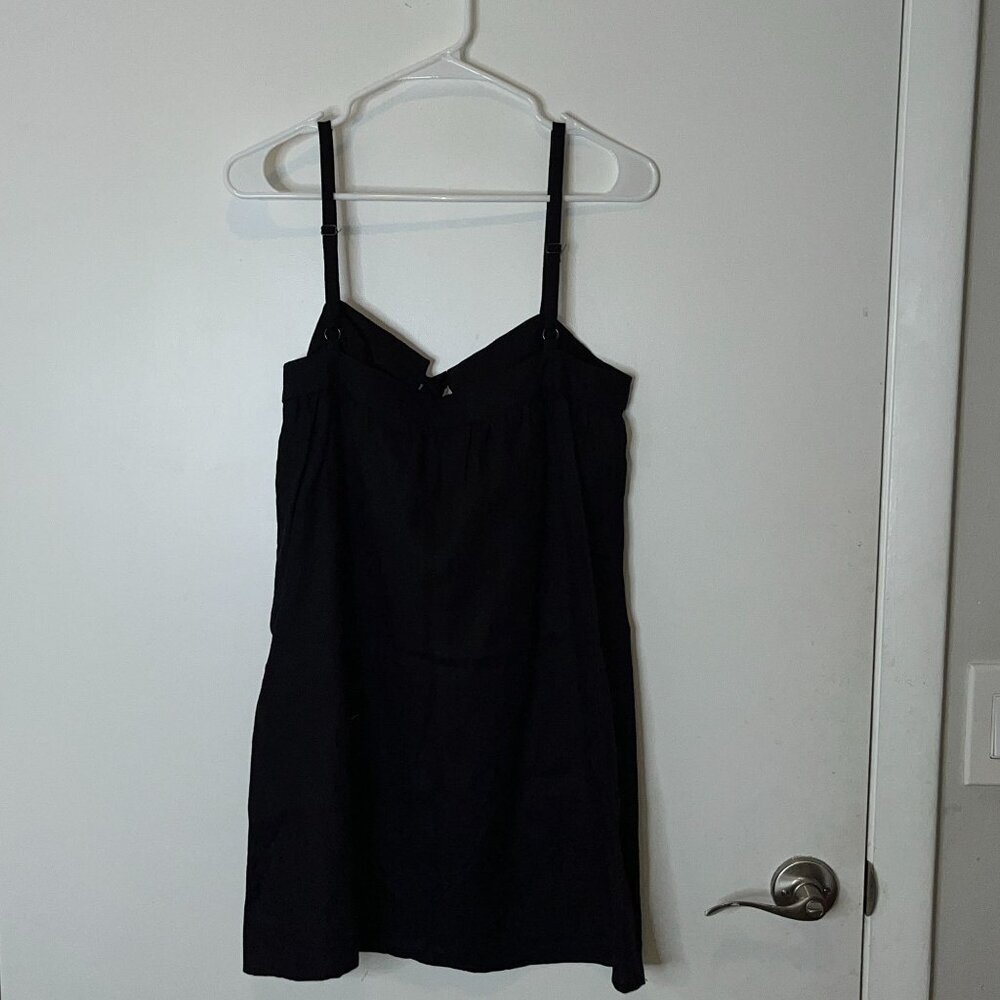 Reformation Black Winifred Linen Dress Size 8 Womens - Picture 6 of 10